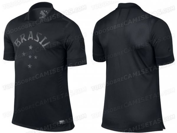 CAMISA DO BRASIL PRETA OFICIAL